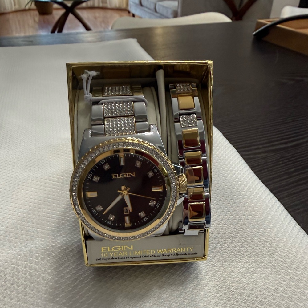 Silver and Gold Men's Watch